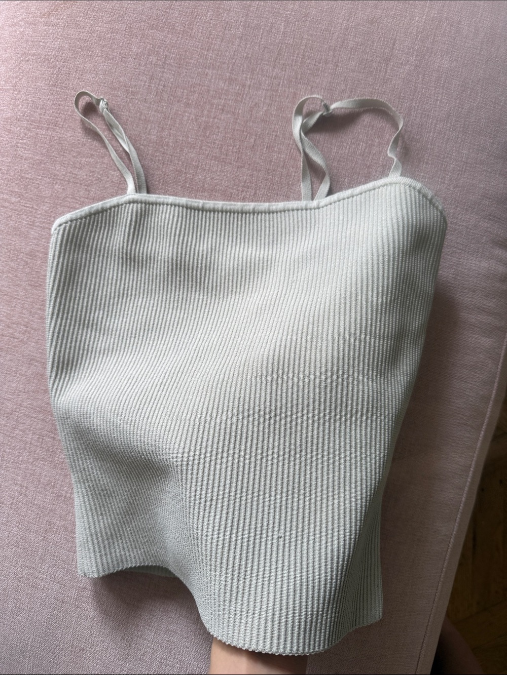 Babaton Ribbed Knit tank - sand cream